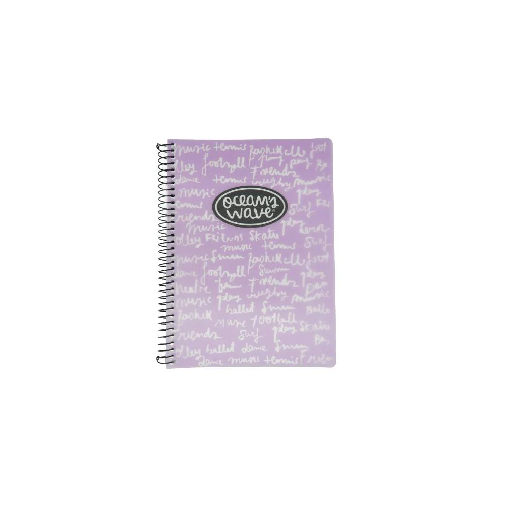 Cuaderno Cuadrícula A5 Tapa Flexible Pastel Ocean's Wave