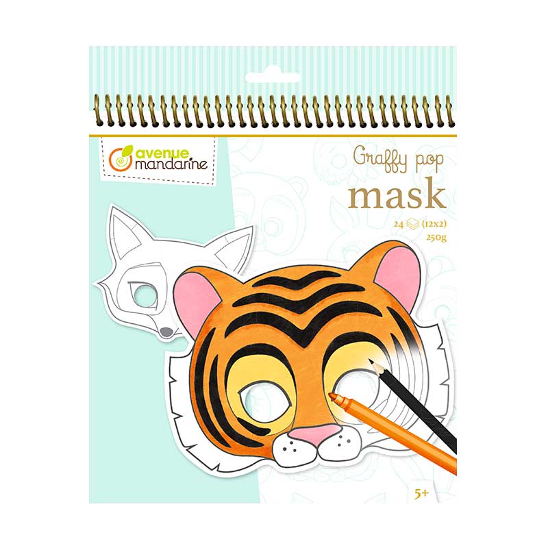 Cuaderno de Colorear Máscaras de Animales - Image 3