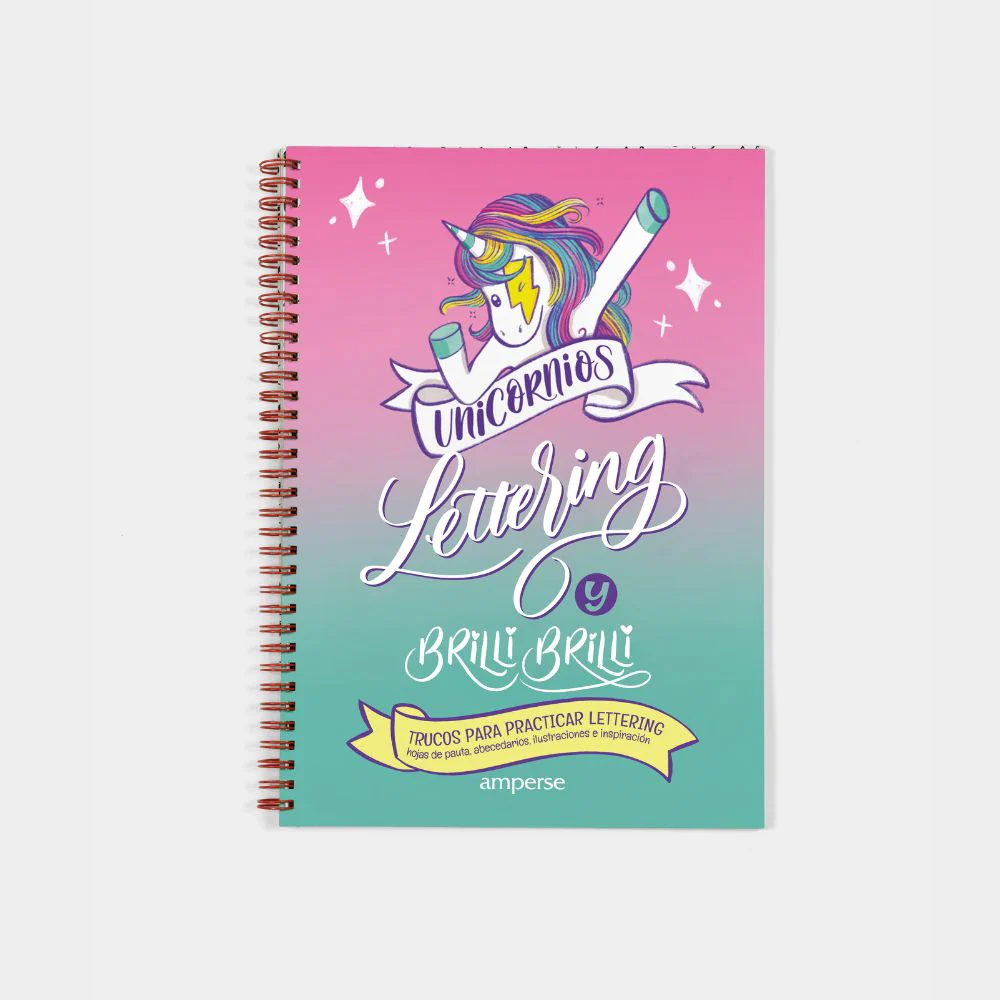 Cuaderno Lettering A4 Unicornio