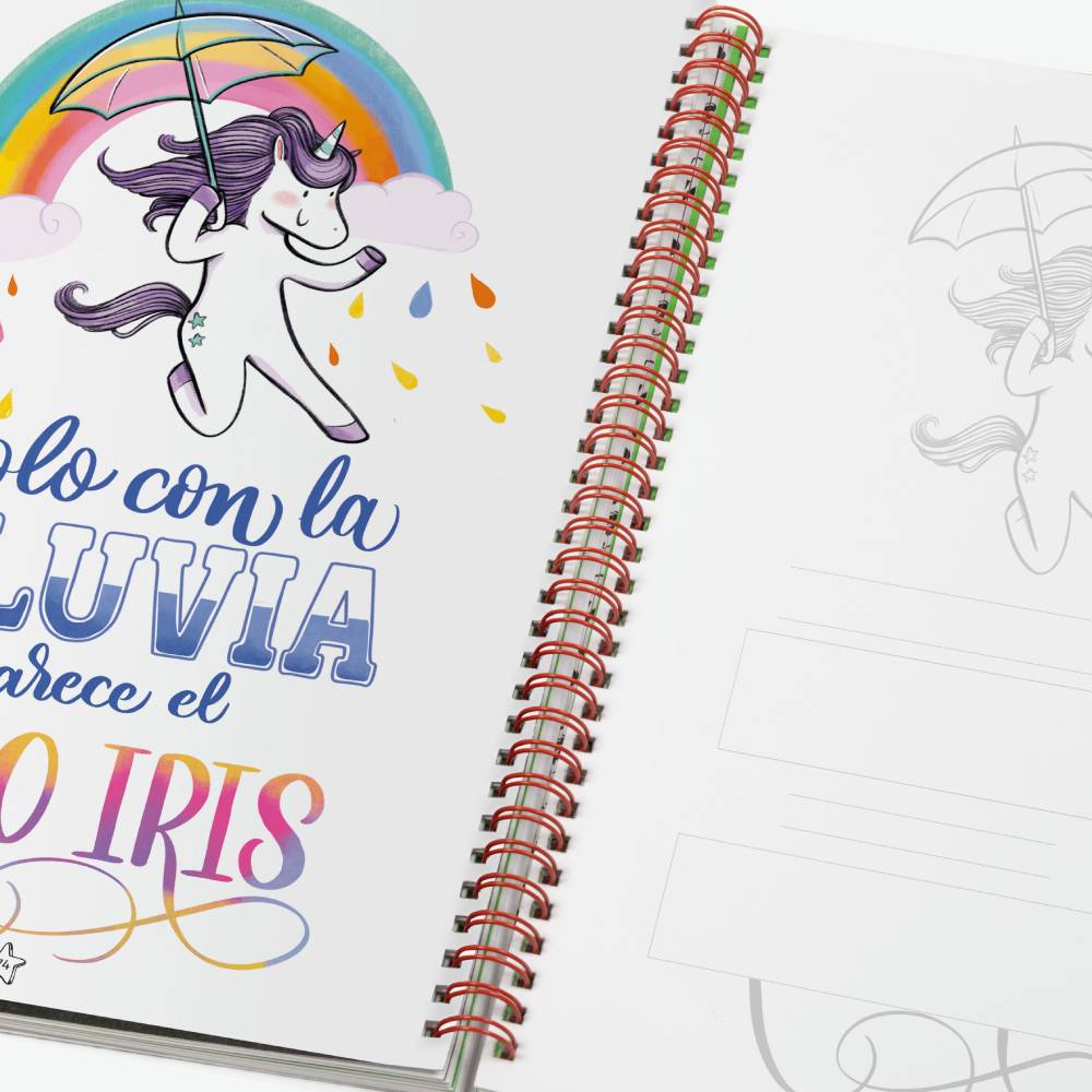 Cuaderno Lettering A4 Unicornio - Image 6