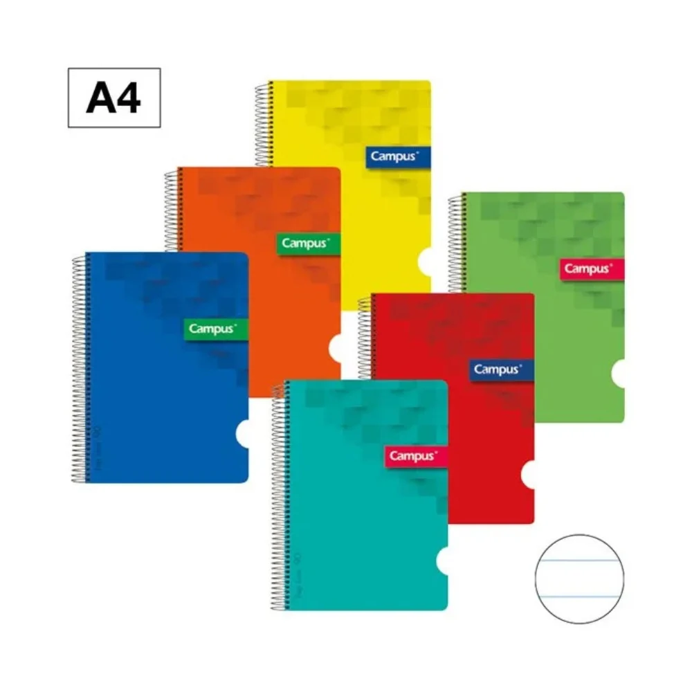 Cuaderno Rayas Horizontales A4 Campus