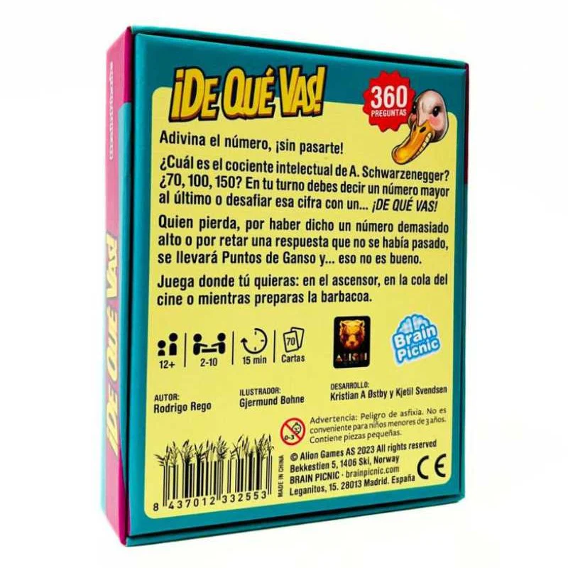 ¡De Qué Vas! Juego de Cartas - Image 2