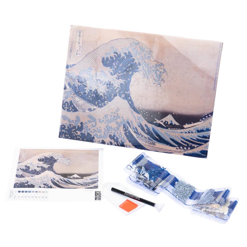 Diamond Painting La Gran Ola de Kanagawa Diamantiny Quadro - Image 2