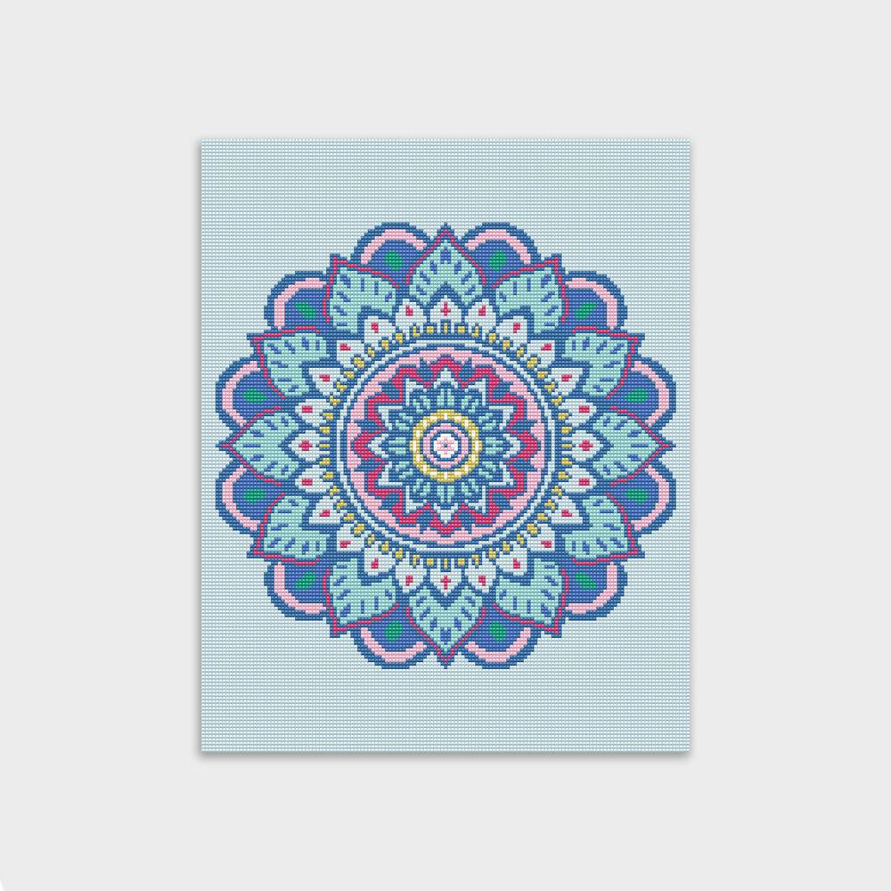 Diamond Painting Mandala Azul Layers Of - Image 2