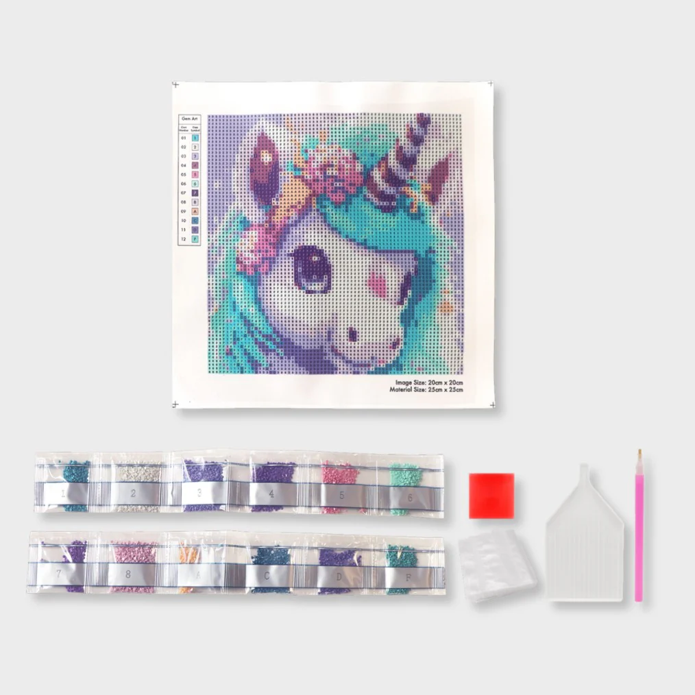 Diamond Painting Niños Unicornio Layers Of