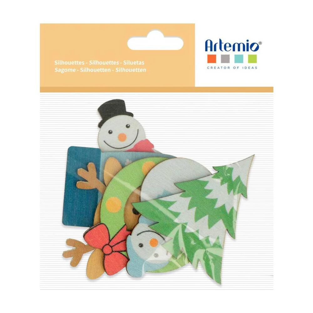 Die Cuts de Madera Figuras de Navidad Artemio