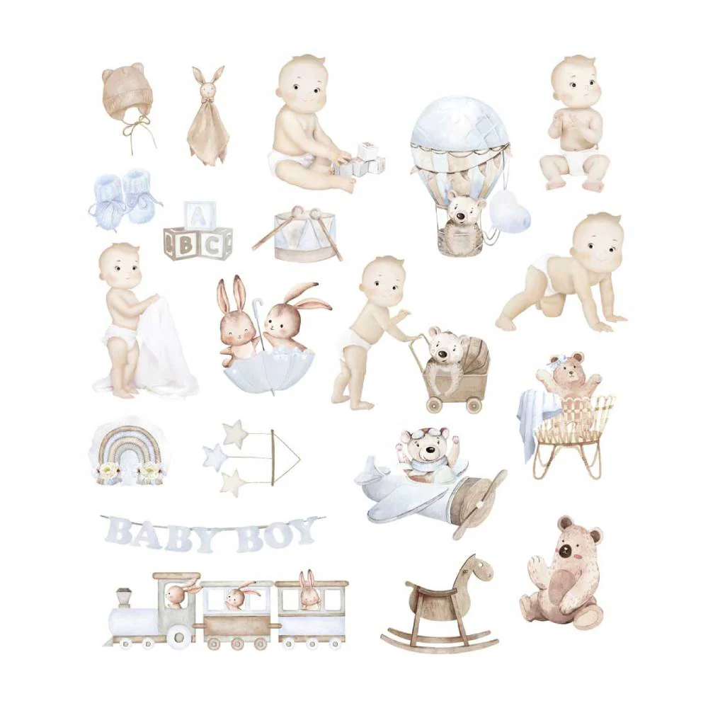 Die Cuts Lullaby Baby Boy Papers For You - Image 2
