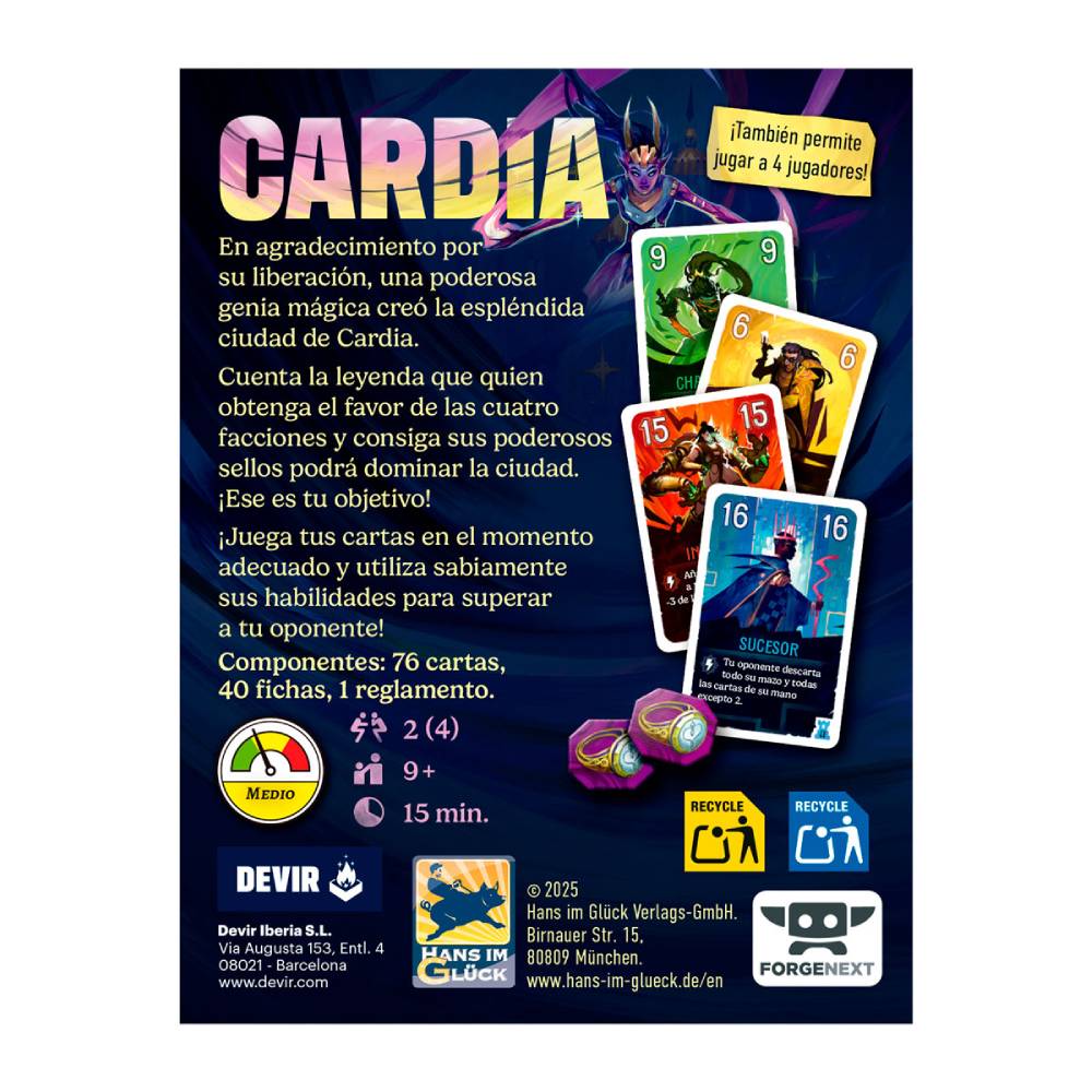 Duelo por Cardia Juego de Cartas - Image 3