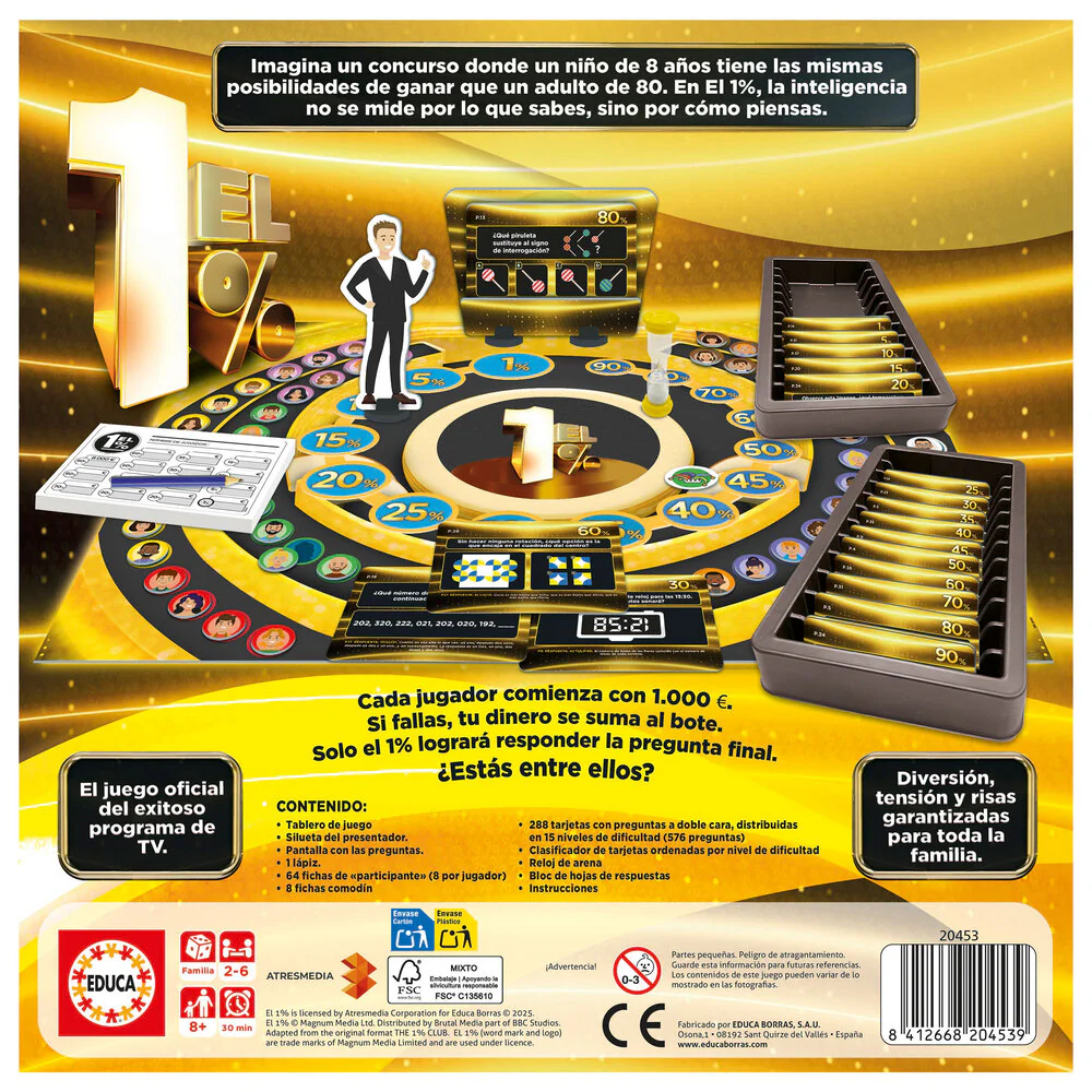 El 1% Juego de Mesa Educa Borras - Image 3