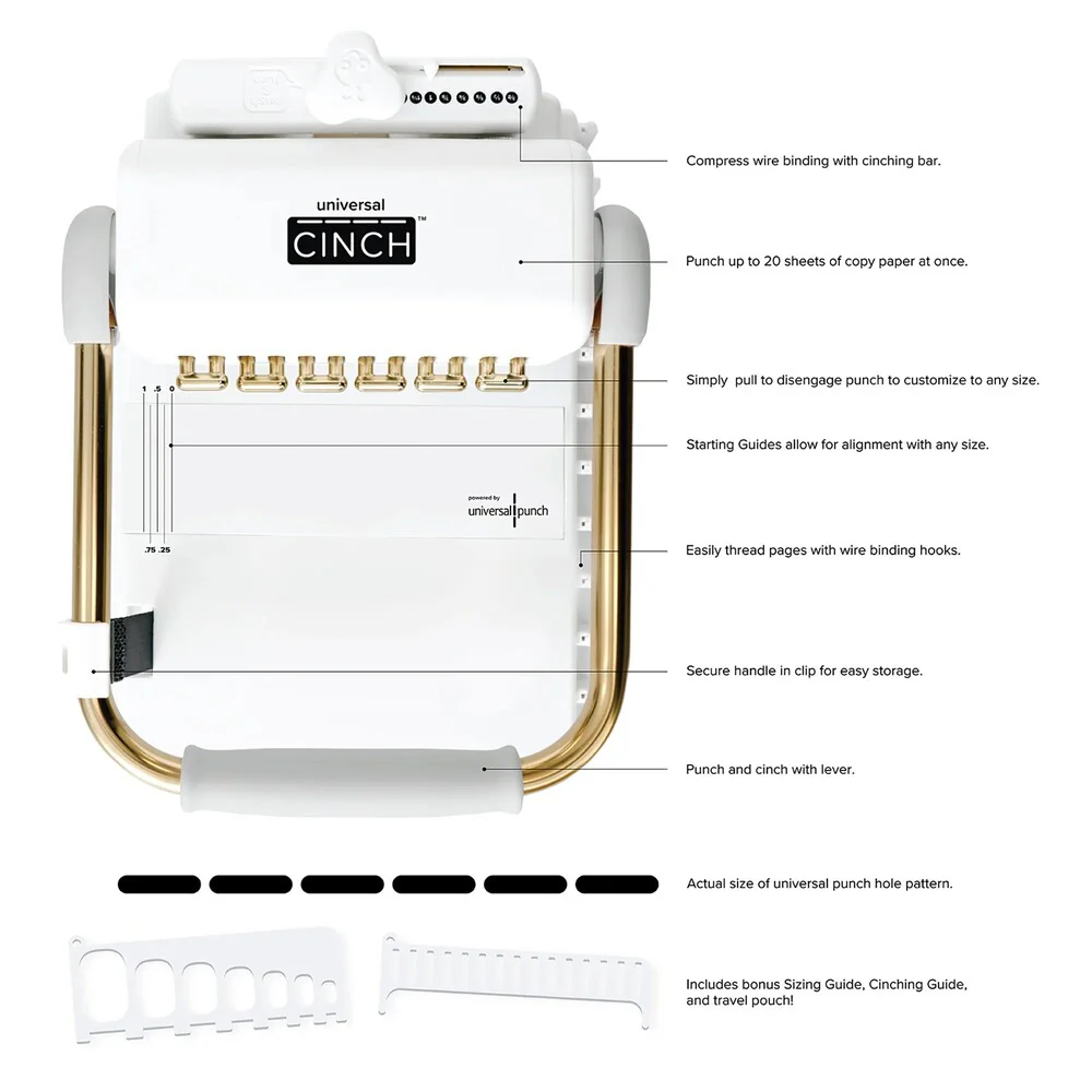 Encuadernadora Universal Cinch Gold We R Makers - Image 9