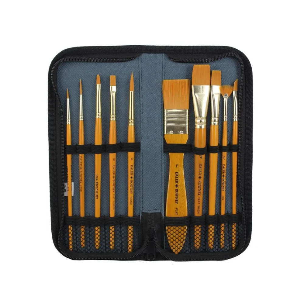 Estuche 10 Pinceles Pelo Sintético Daler Rowney - Image 2