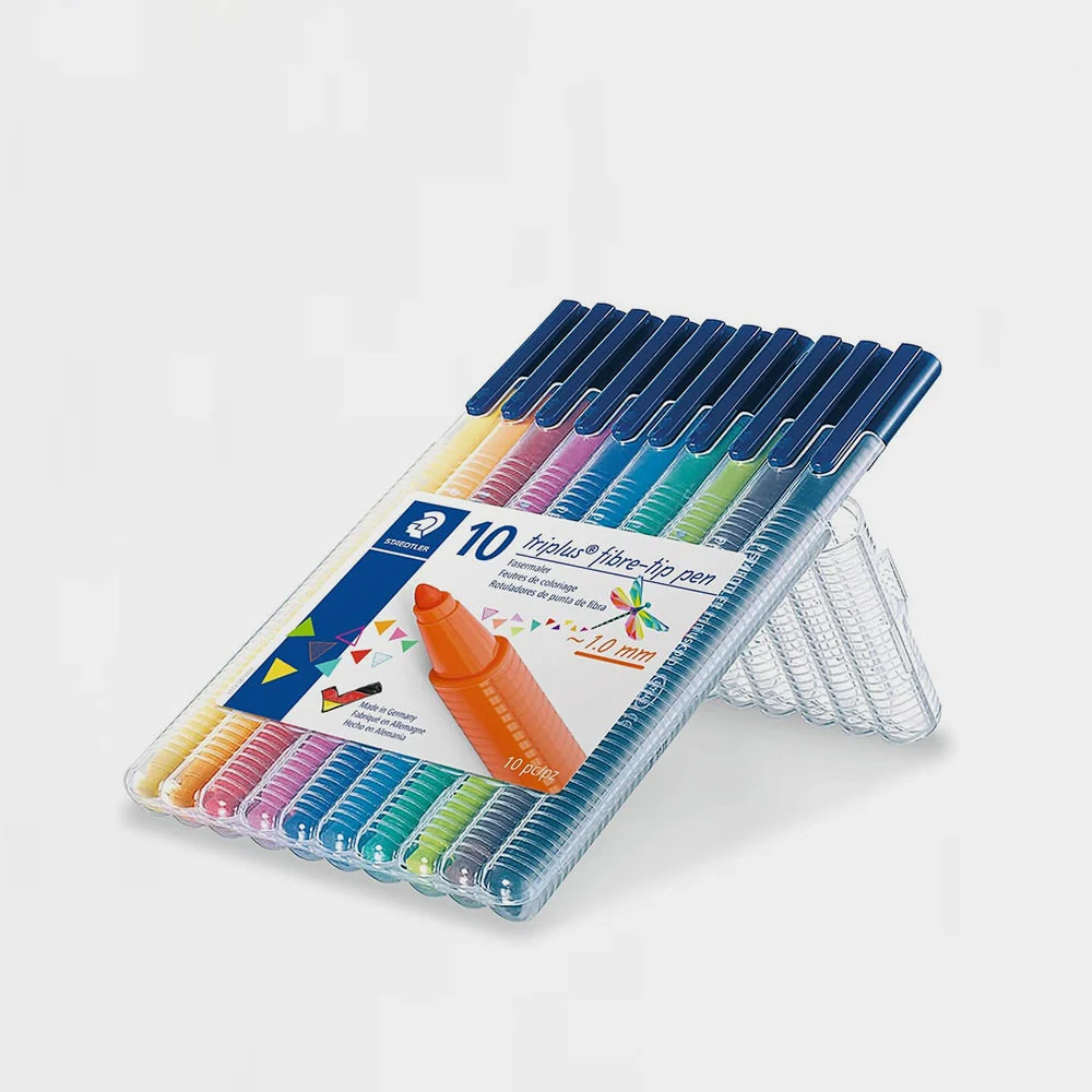 Estuche 10 Rotuladores Triplus Básicos 1mm Staedtler - Image 3