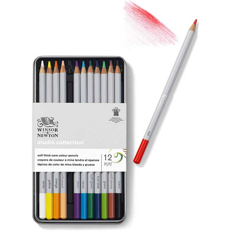 Estuche 12 Lápices de Colores WINSOR AND NEWTON Studio Collection - Image 2