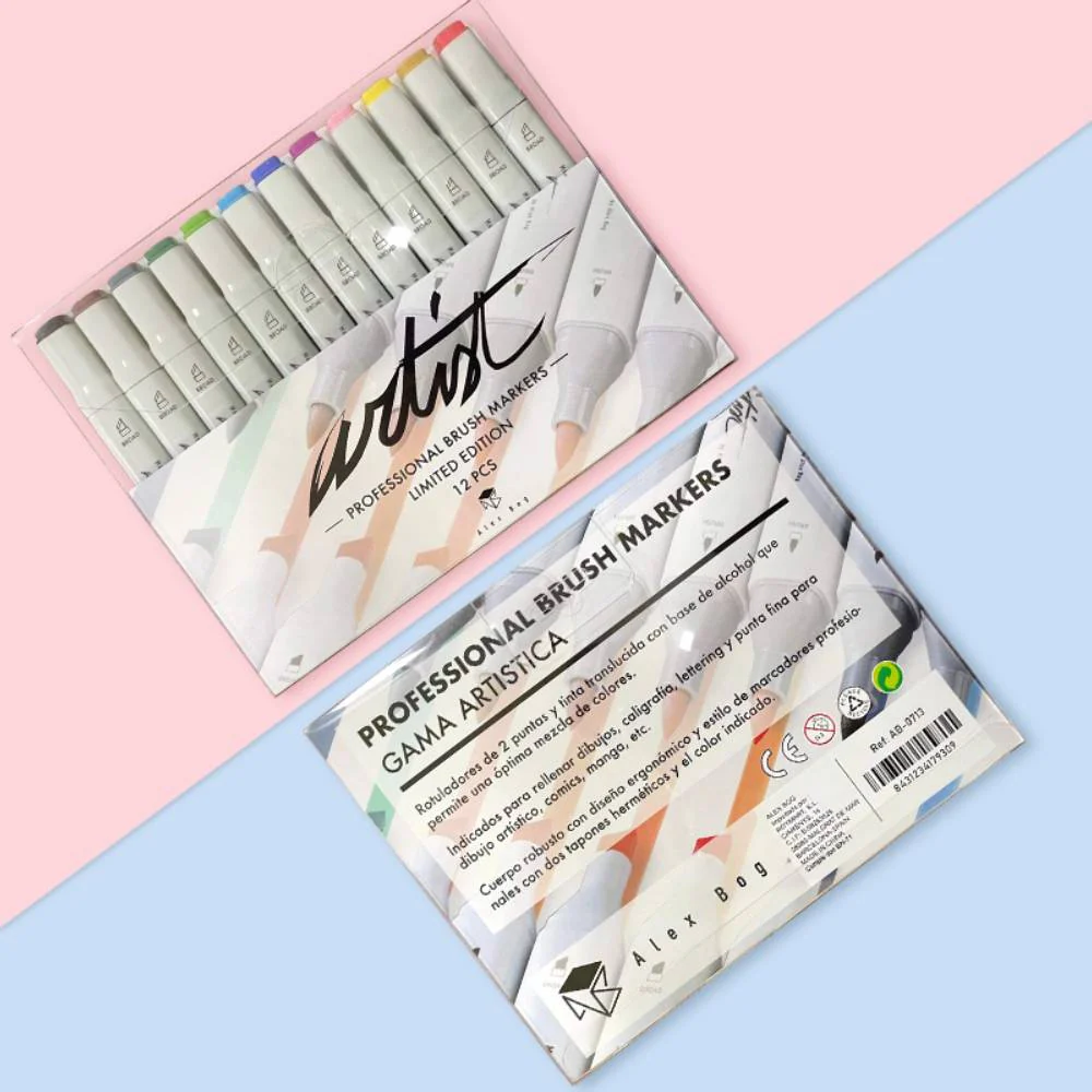 Estuche 12 Rotuladores Brush Marker - Image 2