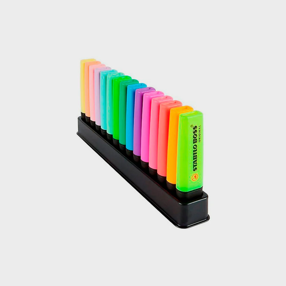 Estuche 15 Subrayadores Original Boss Fluor Pastel Stabilo - Image 4