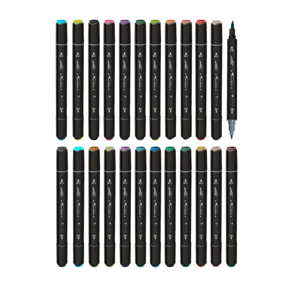 Estuche 24 Rotuladores Acrílicos Doble Punta Artist - Image 2