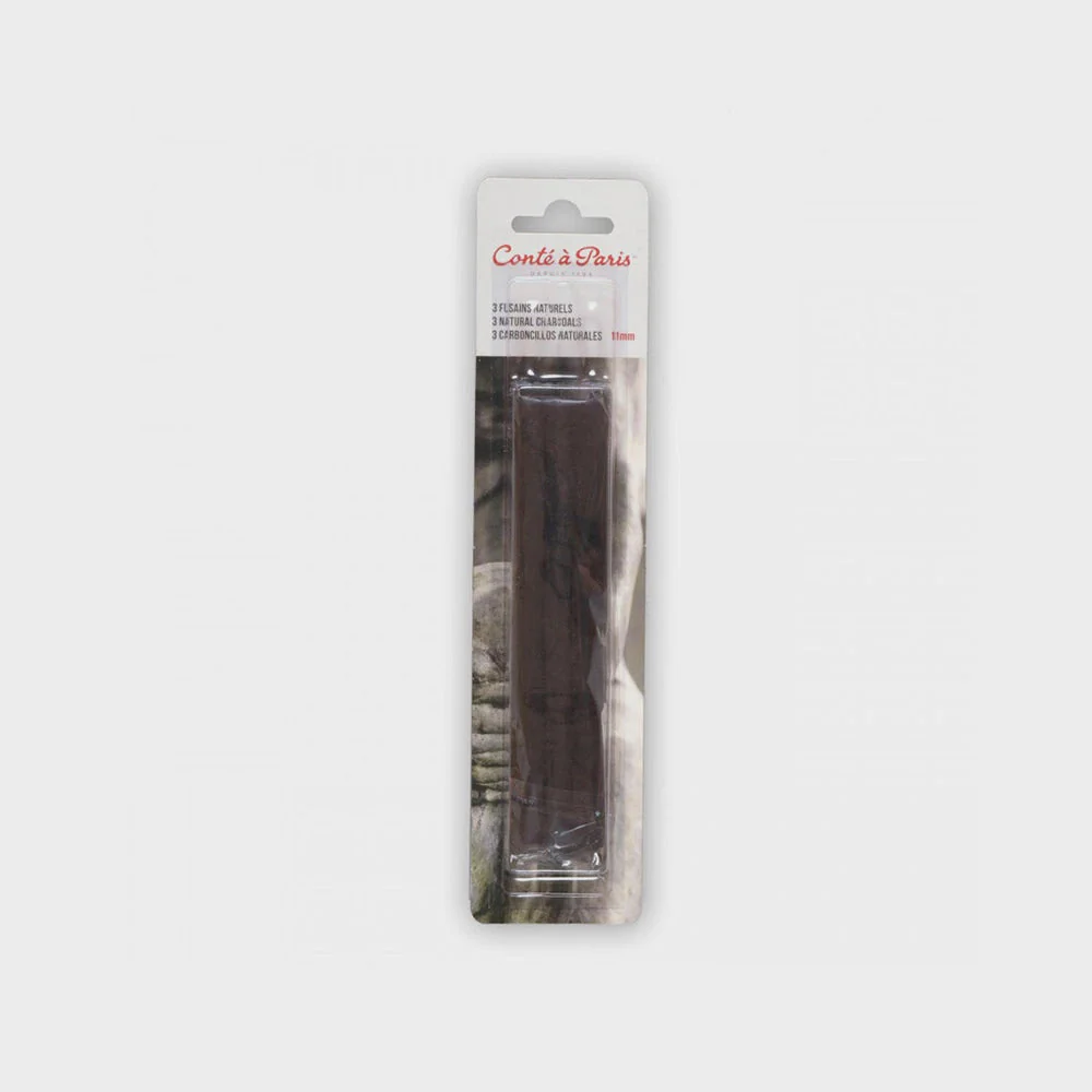 Estuche 3 Carboncillos Naturales 11mm Conté à Paris