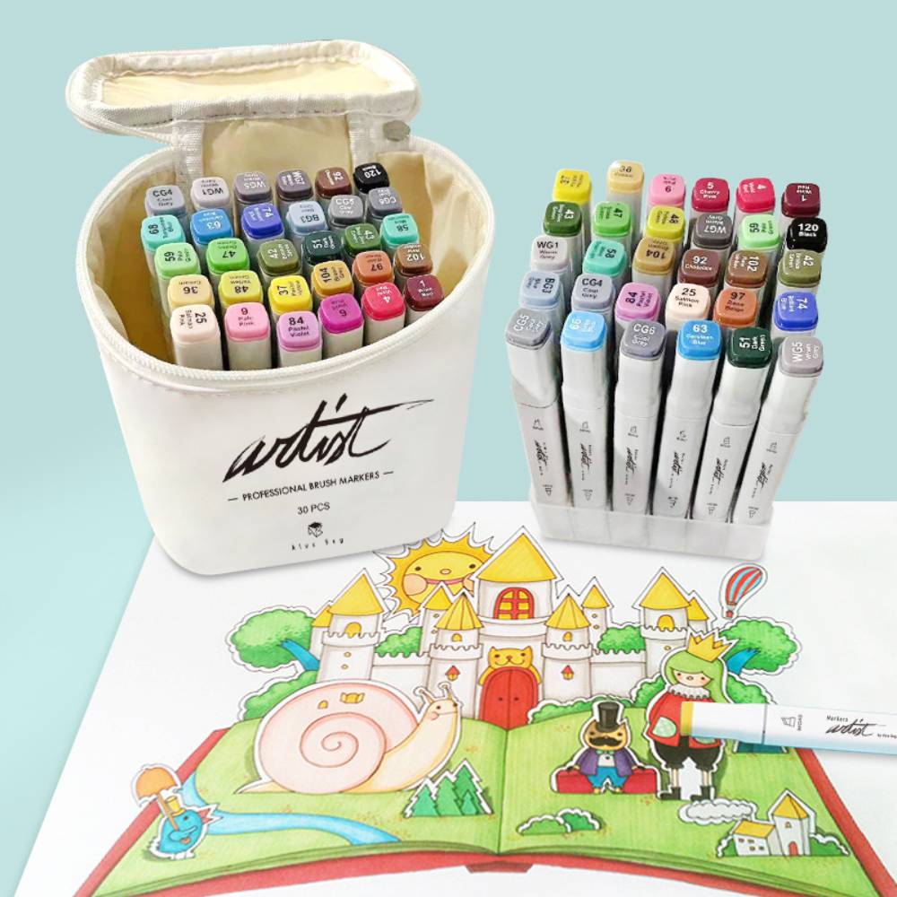 Estuche 30 Rotuladores Brush Marker - Image 3