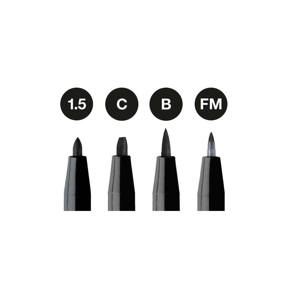 Estuche 4 Rotuladores Pitt Artist Pens 199 Faber Castell - Image 2