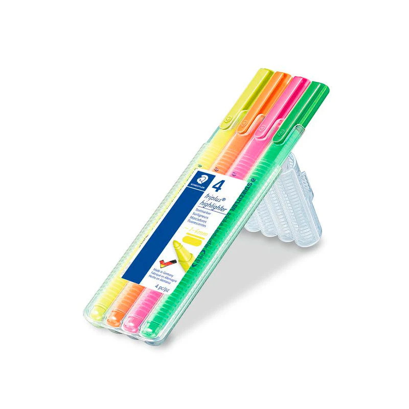 Estuche 4 Subrayadores Triplus Textsurfer 362 Fluor STAEDTLER - Image 2