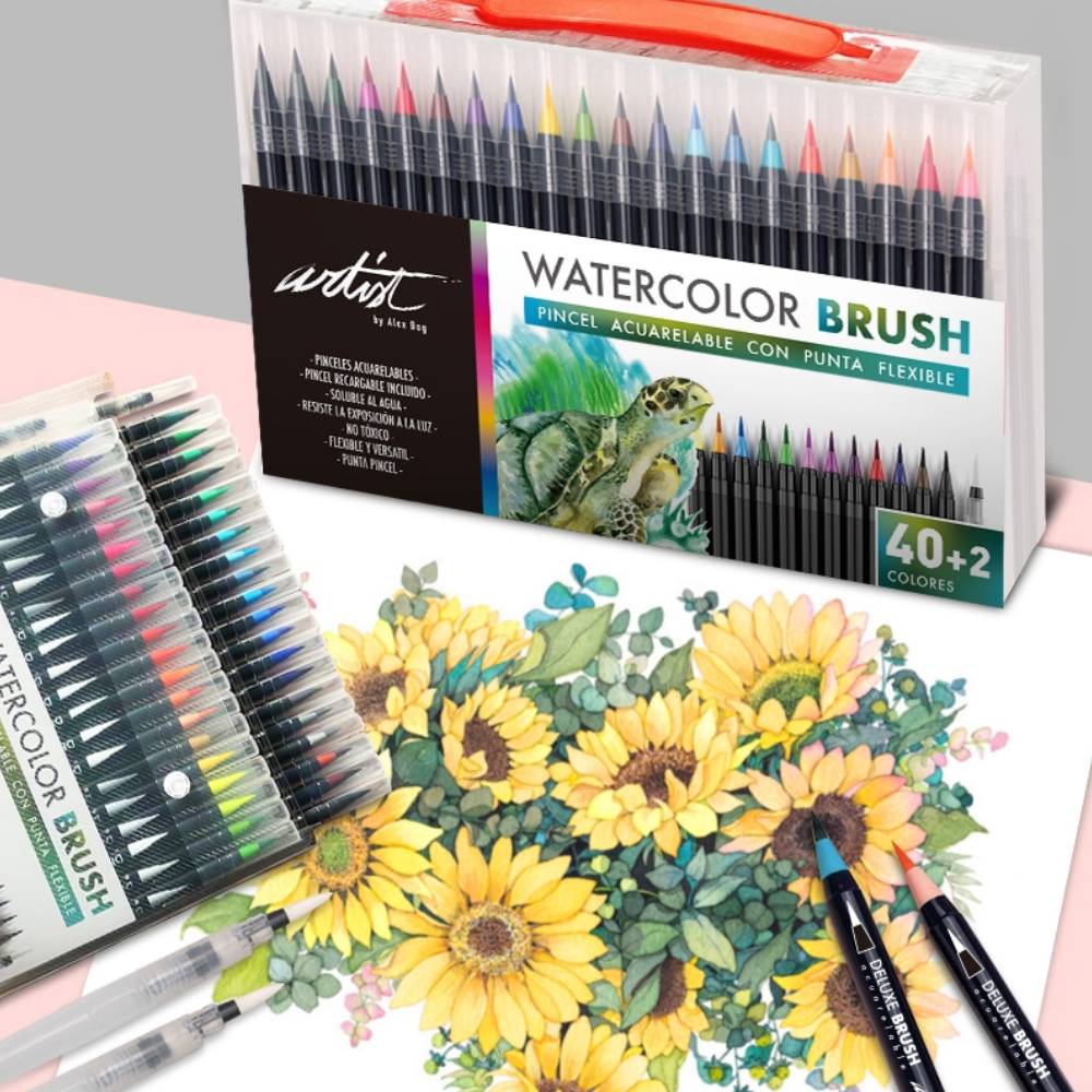 Estuche 40+2 Rotuladores Acuarelables Deluxe Brush - Image 2