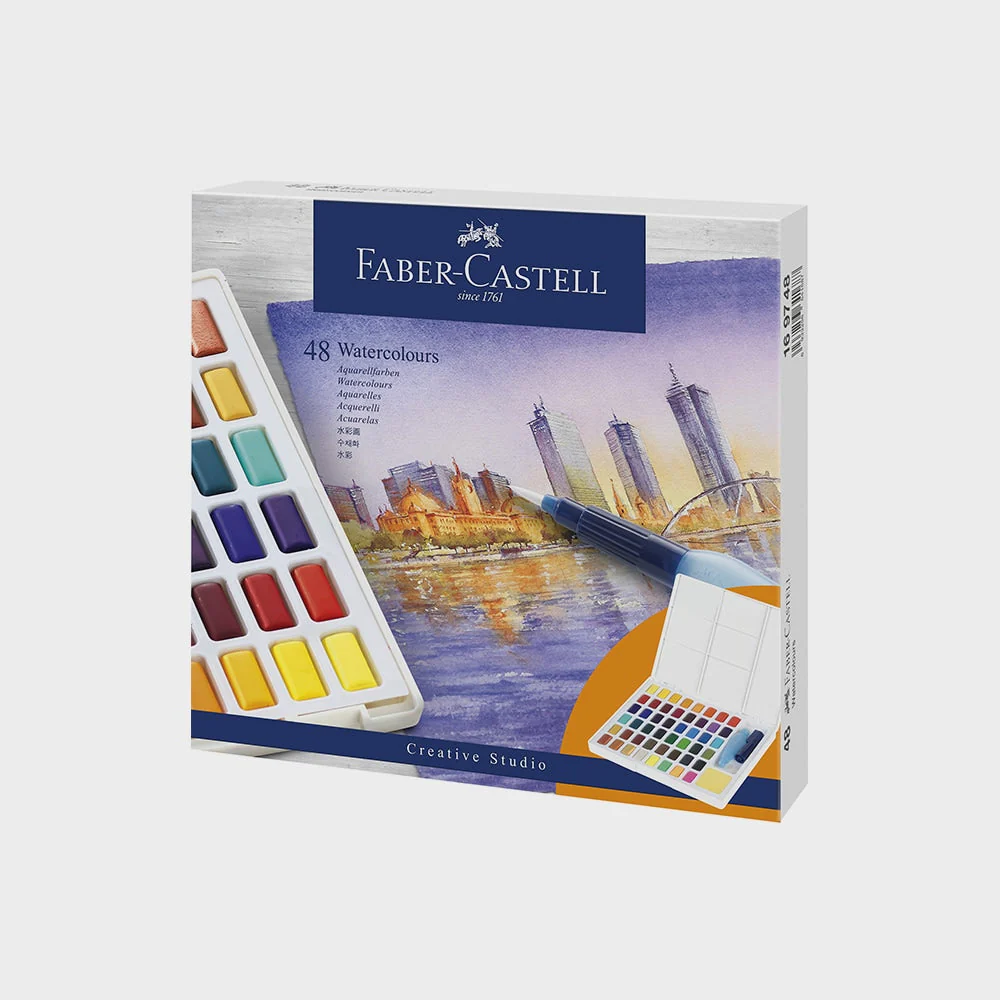 Estuche 48 Pastillas Acuarela Creative Studio Faber Castell - Image 2