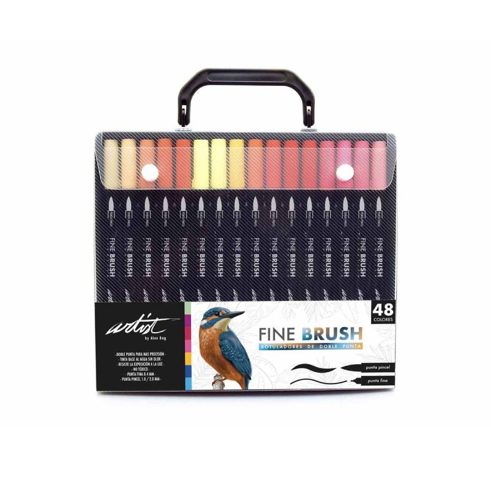 Estuche 48 Rotuladores Fine Brush Doble Punta - Image 2