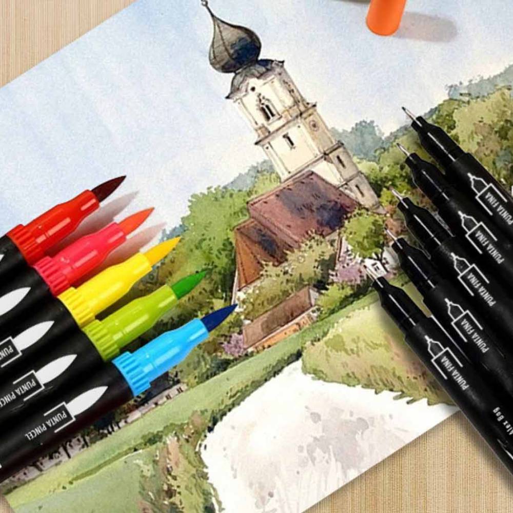 Estuche 48 Rotuladores Fine Brush Doble Punta - Image 3