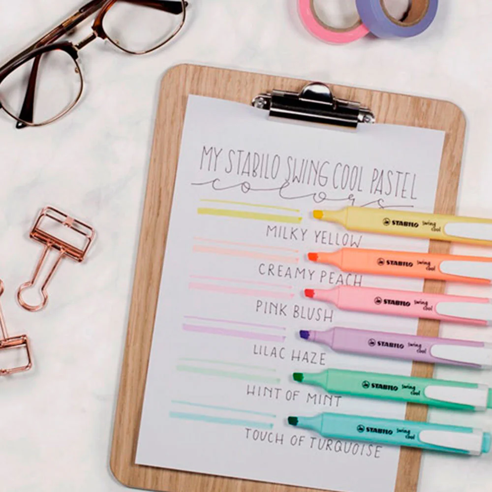 Estuche 6 Subrayadores Swing Cool Pastel Stabilo - Image 2