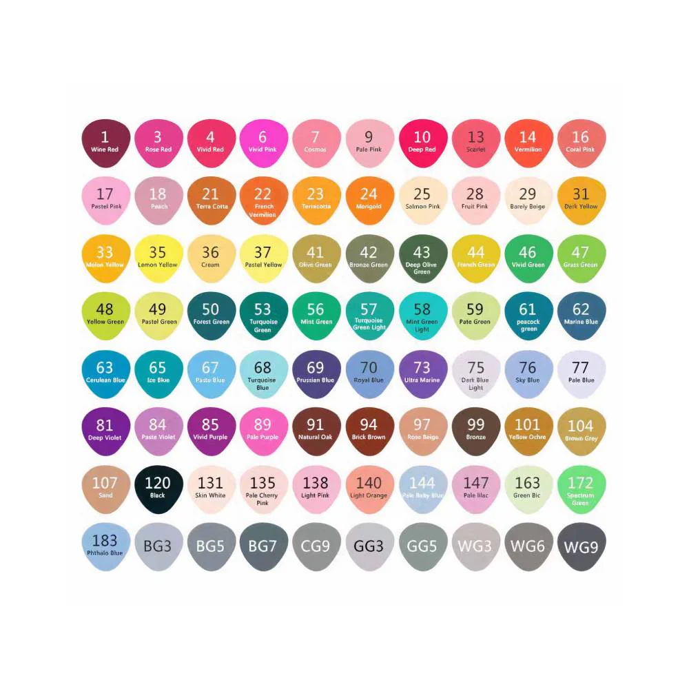 Estuche 80 Rotuladores Artist Professional Markers - Image 2