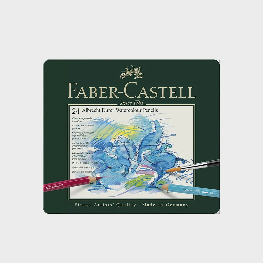 Estuche Metal 24 Lápices Acuarelables Albrecht Dürer Faber Castell - Image 3
