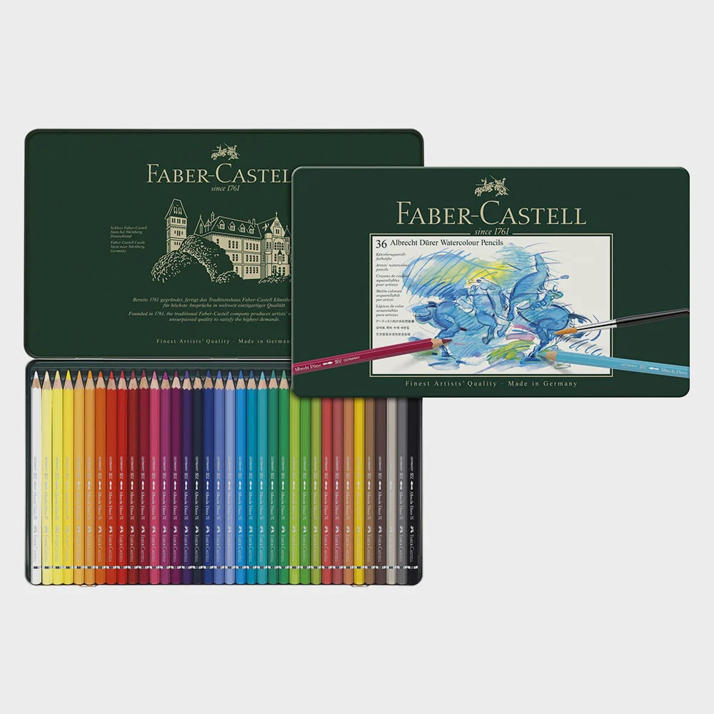 Estuche Metal 36 Lápices Acuarelables Albrecht Dürer Faber Castell - Image 2