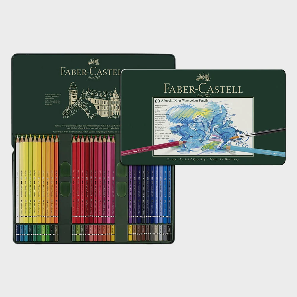 Estuche Metal 60 Lápices Acuarelables Albrecht Dürer Faber Castell - Image 2