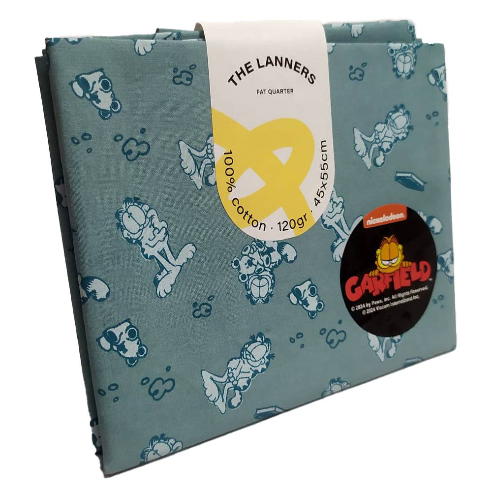 Fat Quarter Garfield Azul The Lanners - Image 2