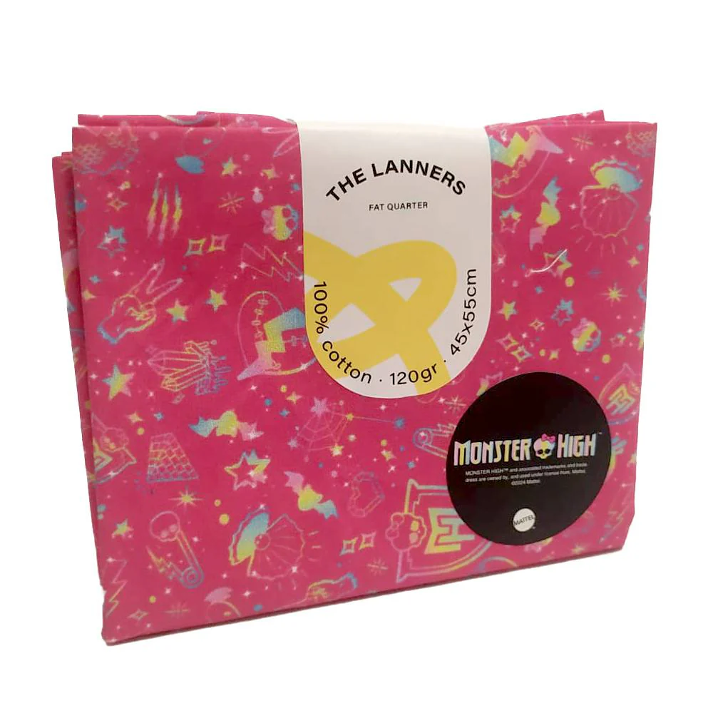 Fat Quarter Monster High Powder Rosa The Lanners - Image 2