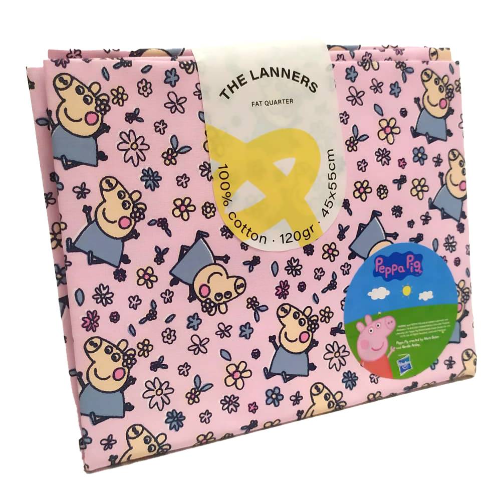 Fat Quarter Peppa Pig Rosa The Lanners - Image 2