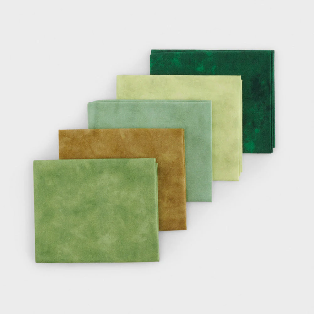 Fat Quarter Surtido Green Dye 45x55cm The Lanners - Image 2