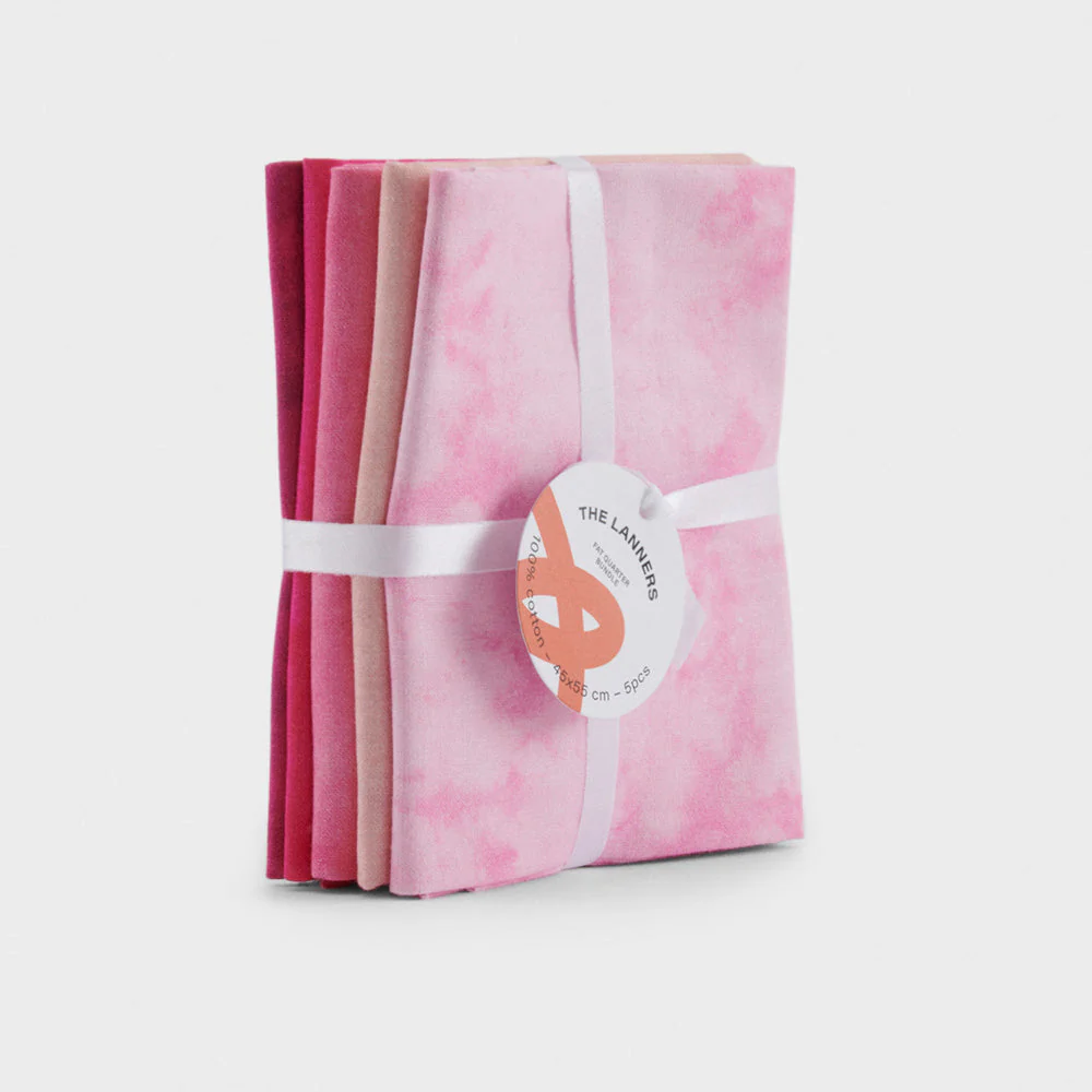 Fat Quarter Surtido Pink Dye 45x55cm The Lanners - Image 4