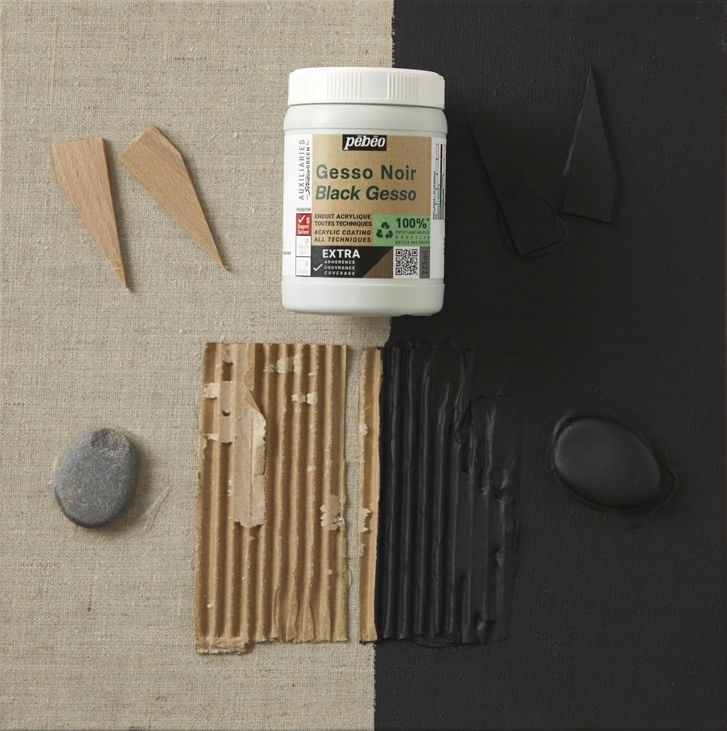 Gesso Negro Studio Green 475ml Pebeo - Image 2
