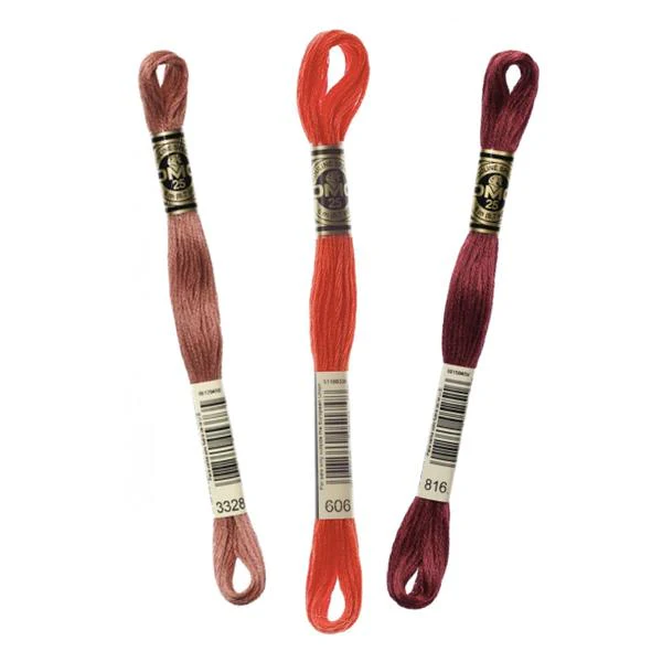 Hilo Bordar Mouliné Special DMC Tonos Rojos