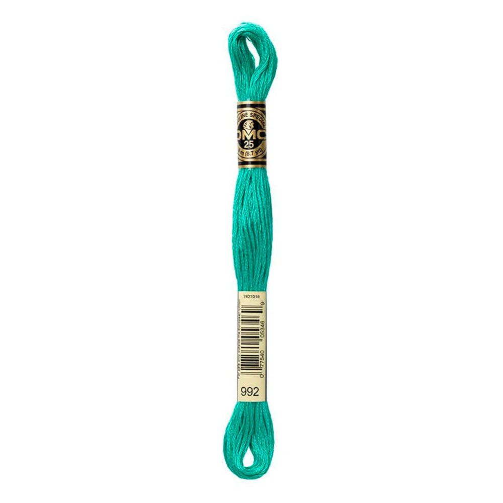 Hilo Bordar Mouliné Special DMC Tonos Verdes 992