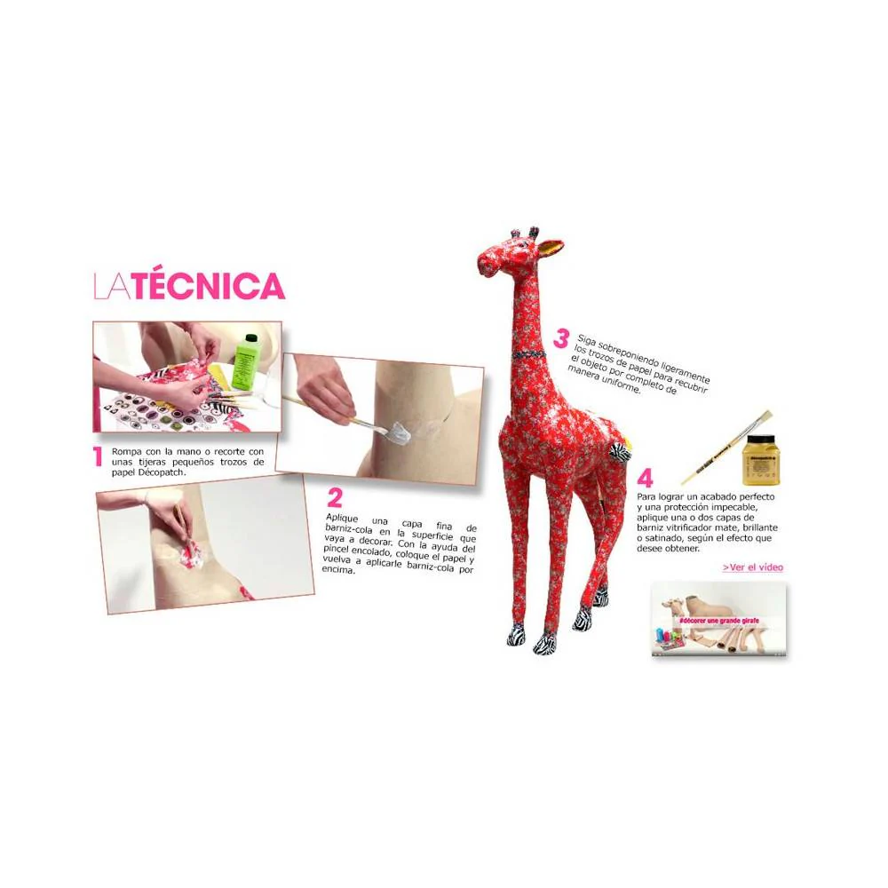 Hoja Décopatch Estampado Zebra 30x40 cm Nº 429 - Image 3