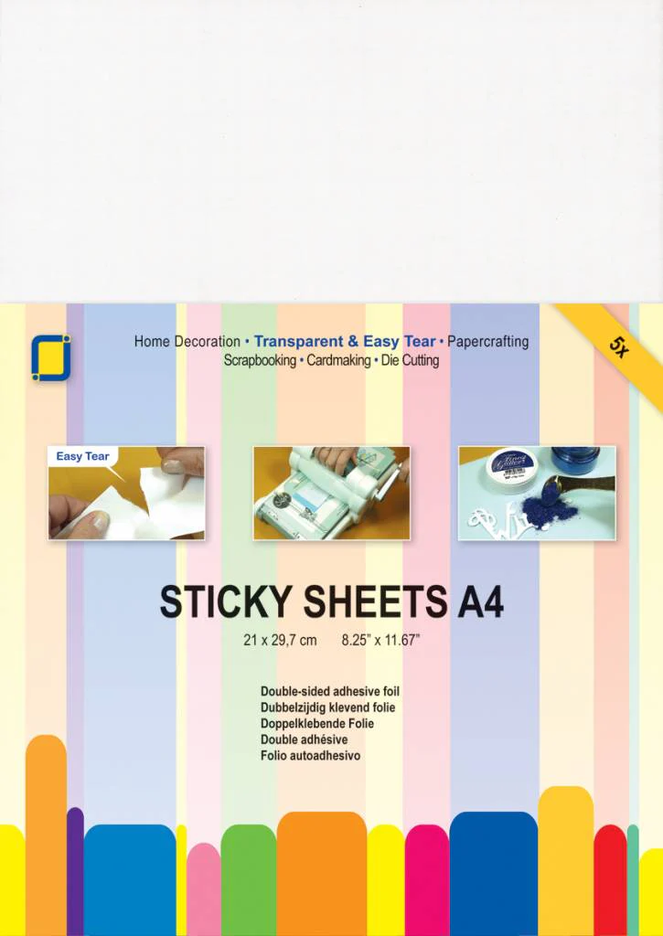 Hojas Adhesivas A4, Pack 5 uds