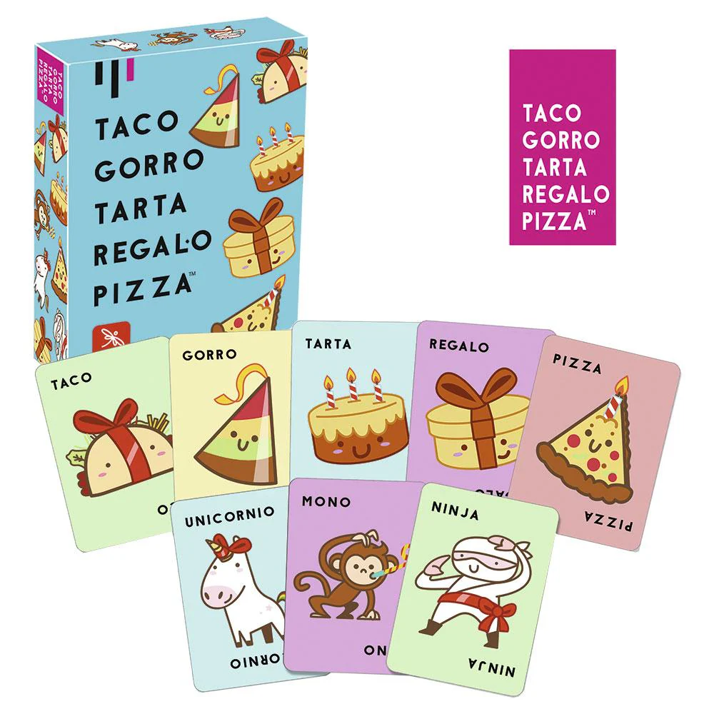Juego de Cartas Taco Gorro Tarta Regalo Pizza - Image 2