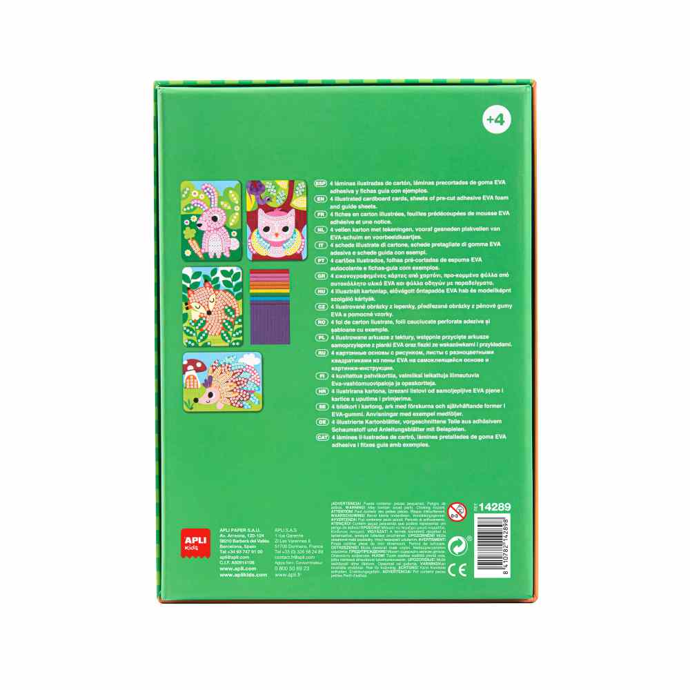 Juego Mosaico Animales con Goma Eva Apli Kids - Image 2
