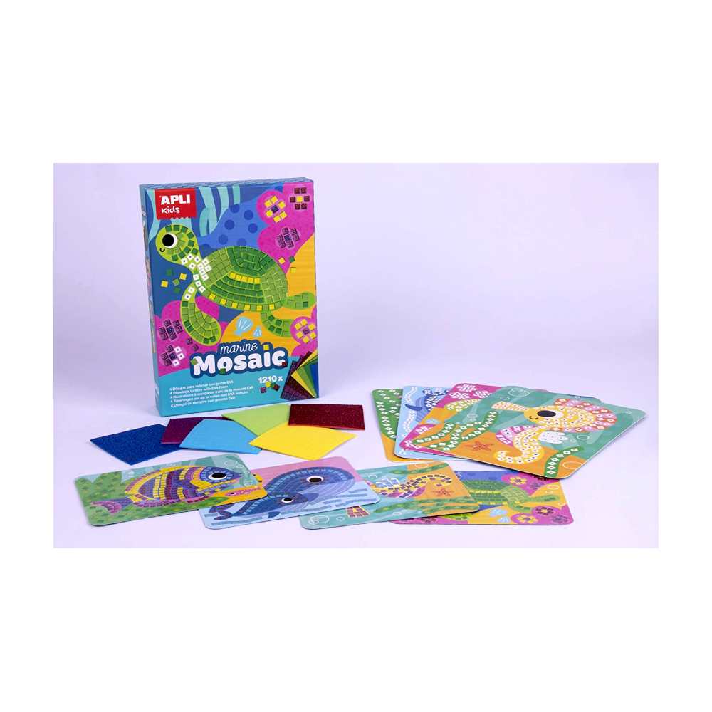 Juego Mosaico Mundo Marino con Goma Eva Apli Kids - Image 2