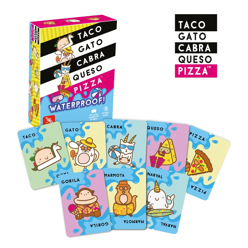 Juego Taco Gato Cabra Queso Pizza Waterproof - Image 2