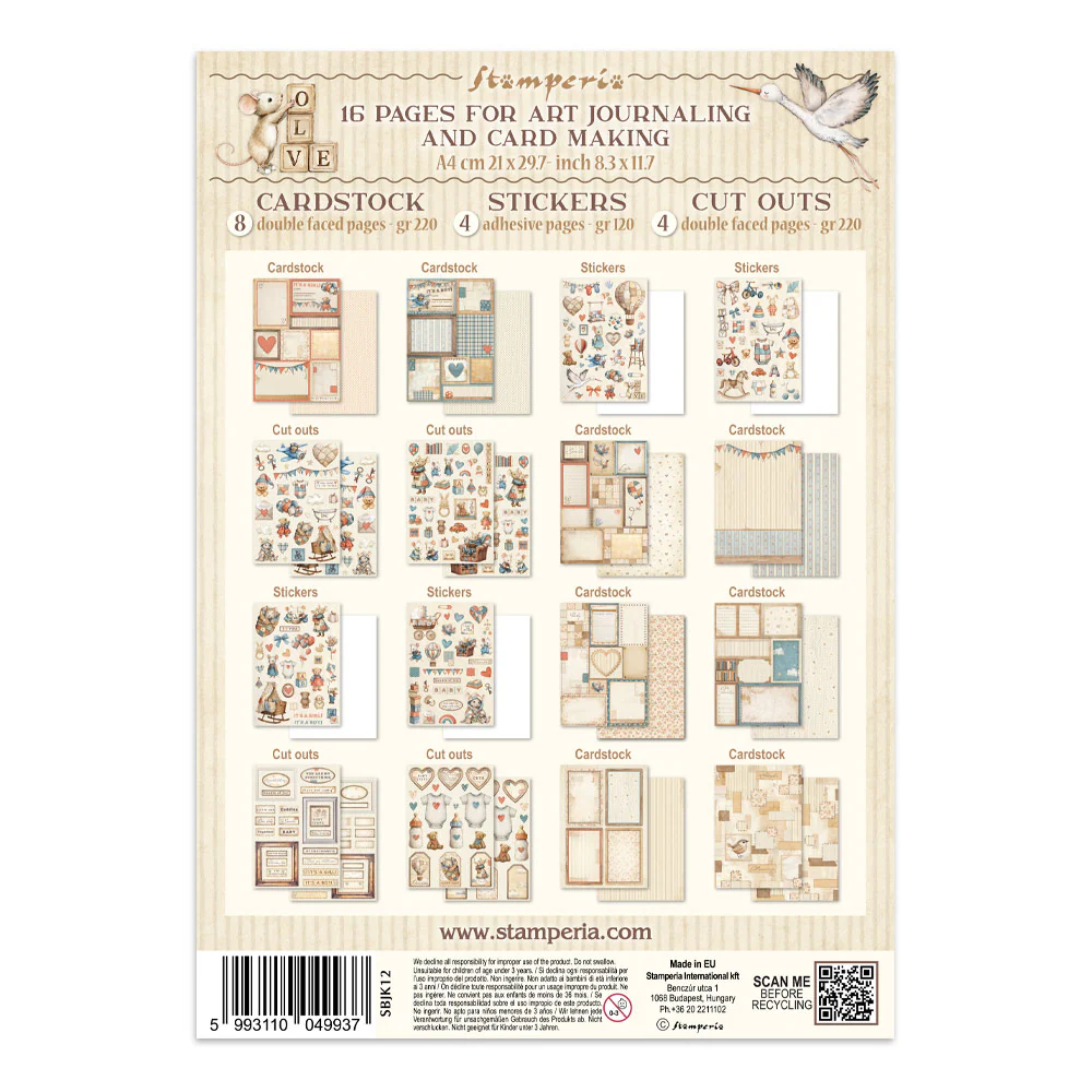 Junk Journal Baby Stamperia - Image 6