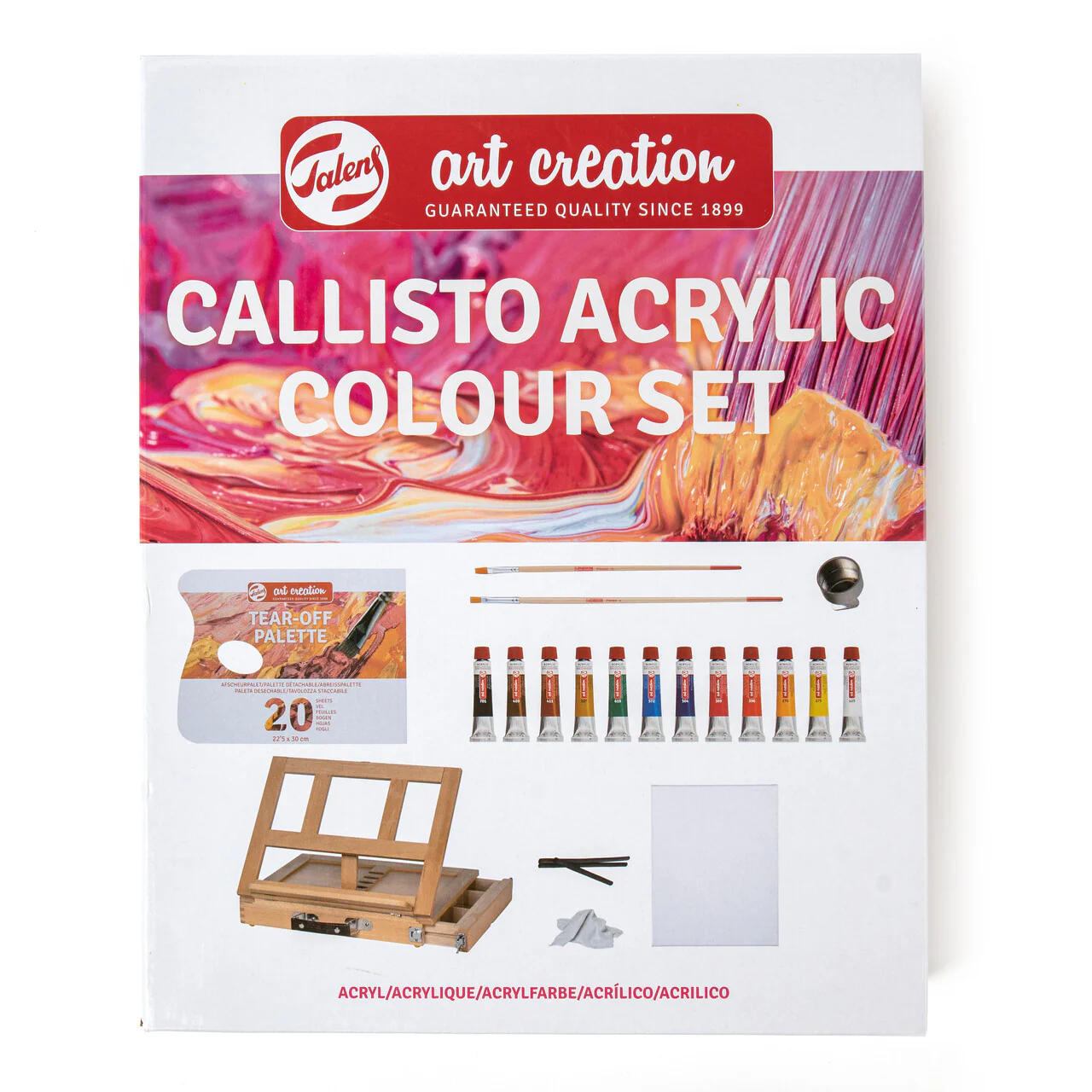 Kit Acrílico Callisto con Caballete Sobremesa Art Creation - Image 2