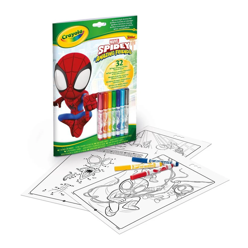Kit Actividades para Colorear con Rotuladores Spidey Crayola